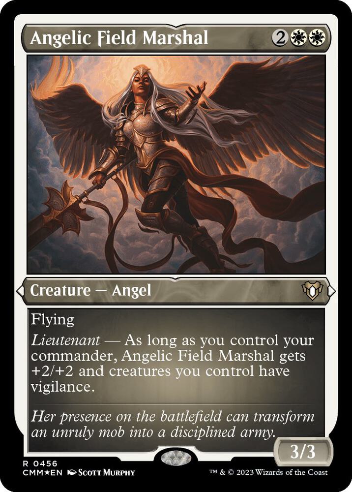 Angelic Field Marshal Foil Etched (Commander Masters)  - Foil