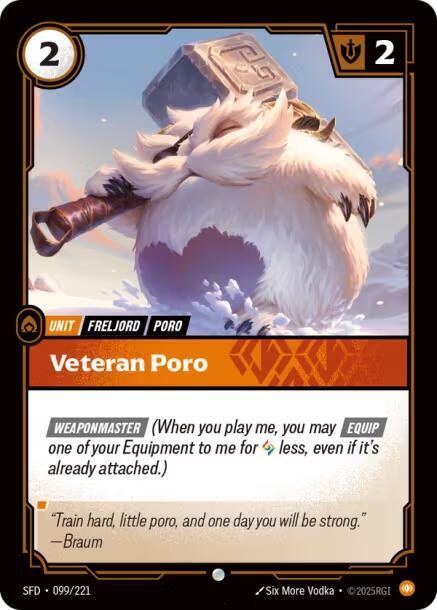Veteran Poro 099/221 (Spiritforged)  - Foil