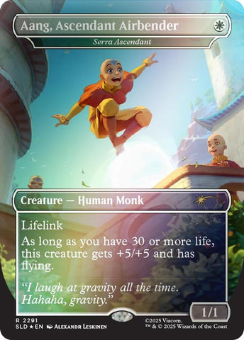 Aang Ascendant Airbender Serra Ascendant Rainbow Foil (Secret Lair Drop Series)  - undefined