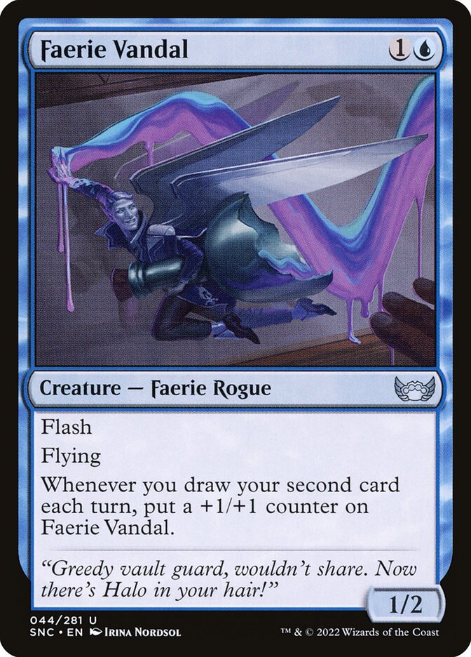 Faerie Vandal 44/281 (Streets of New Capenna)  - Foil