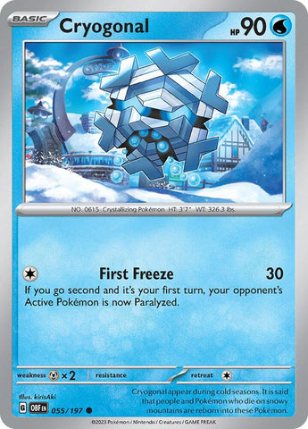 Cryogonal 055/197 (SV03: Obsidian Flames) 