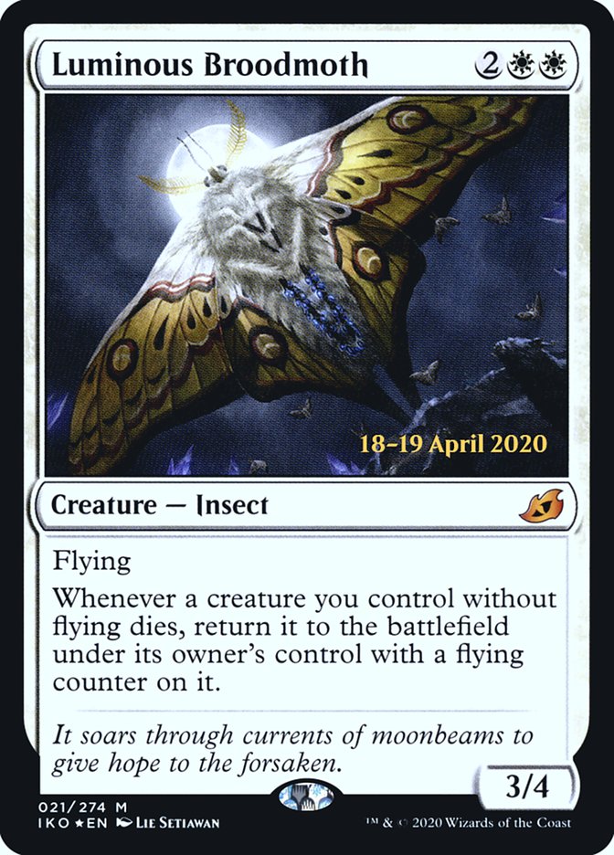 Luminous Broodmoth (Prerelease Cards)  - Foil