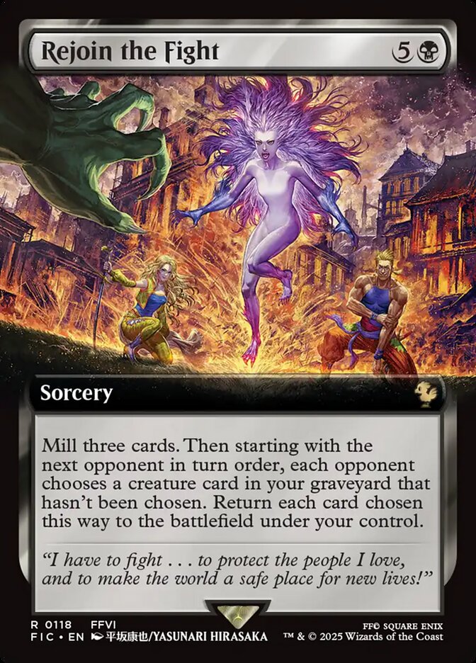 Rejoin the Fight 118 (Commander: FINAL FANTASY)  - Extended Art Foil