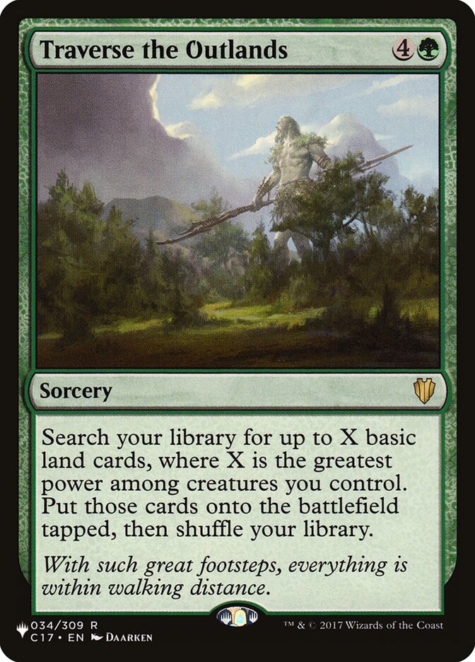 Traverse the Outlands (The List Reprints) 