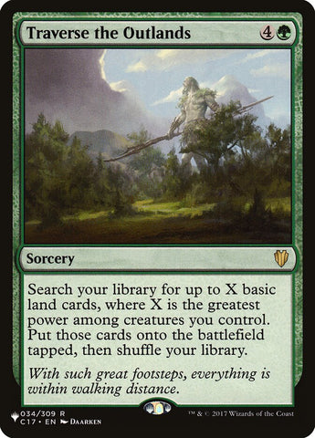 Traverse the Outlands (The List Reprints) 