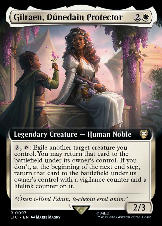 Gilraen, Dúnedain Protector 97 (Commander: The Lord of the Rings: Tales of Middle-earth)  - Extended Art