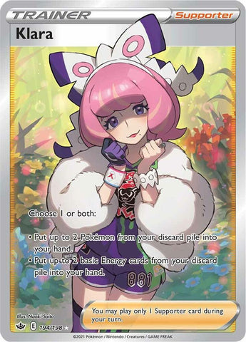 Klara 194/198 (SWSH06: Chilling Reign)  - Holofoil