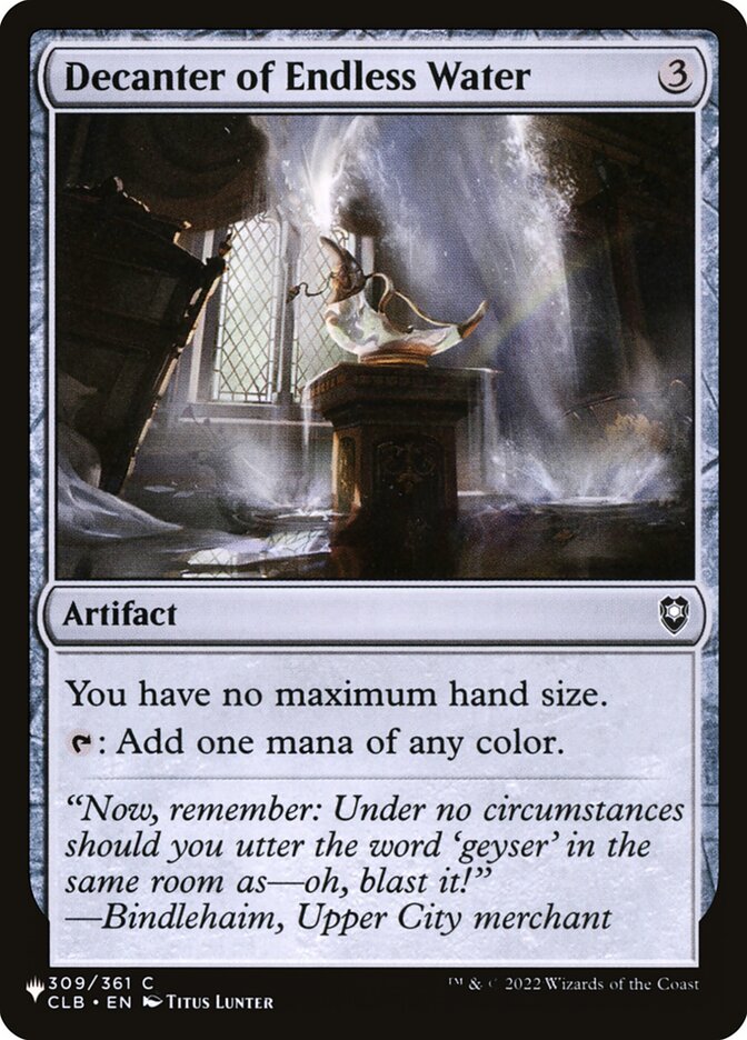Decanter of Endless Water CLB-309/5075 (The List Reprints) 