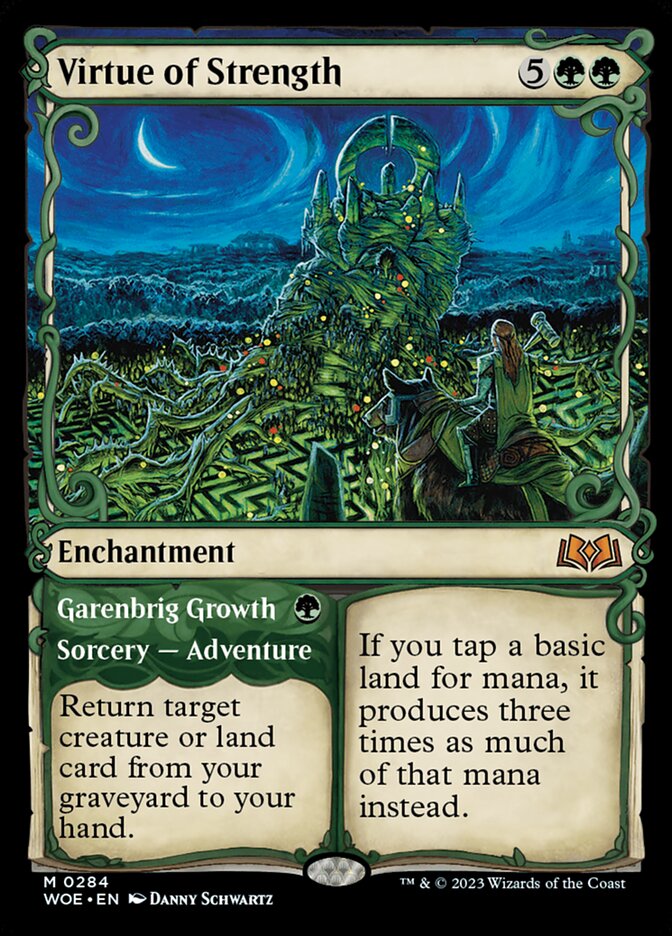 Virtue of Strength // Garenbrig Growth (Wilds of Eldraine) 