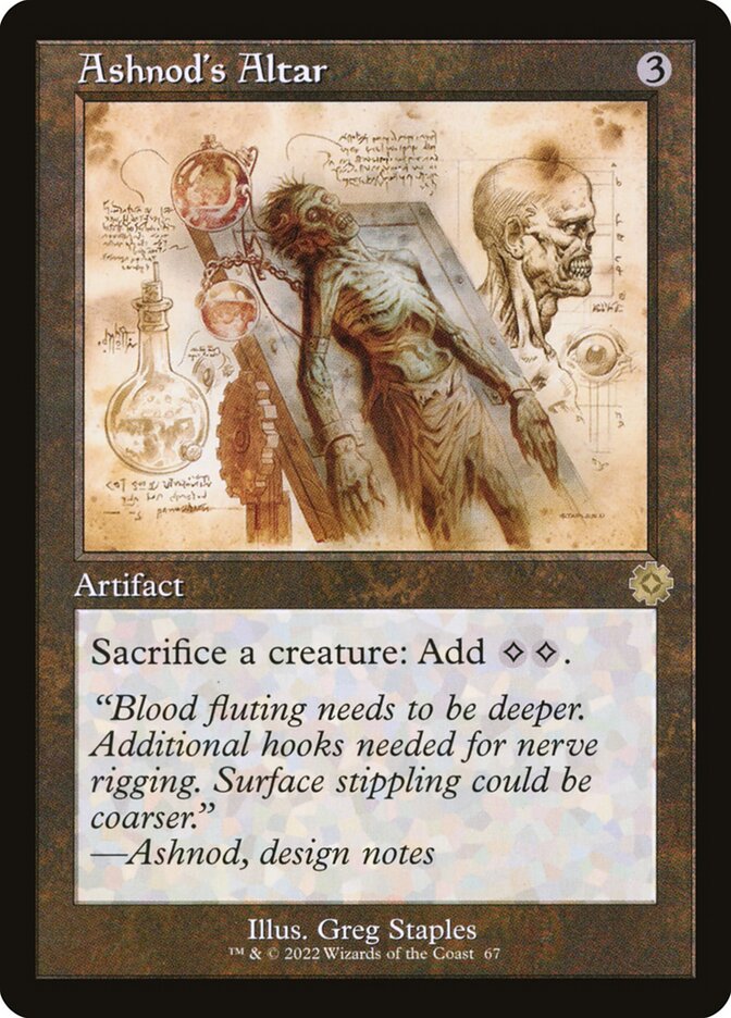 Ashnods Altar Schematic 67 (The Brothers' War: Retro Frame Artifacts)  - Foil