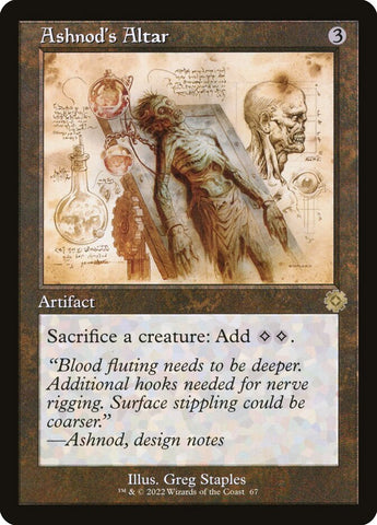 Ashnods Altar Schematic 67 (The Brothers' War: Retro Frame Artifacts)  - Foil