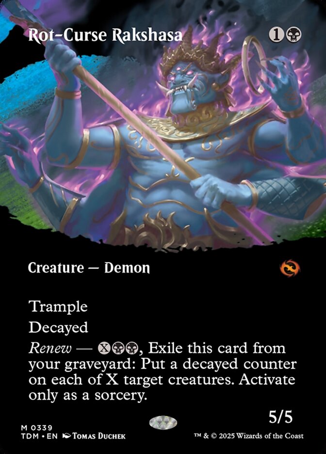 Rot-Curse Rakshasa 339 (Tarkir: Dragonstorm)  - Borderless