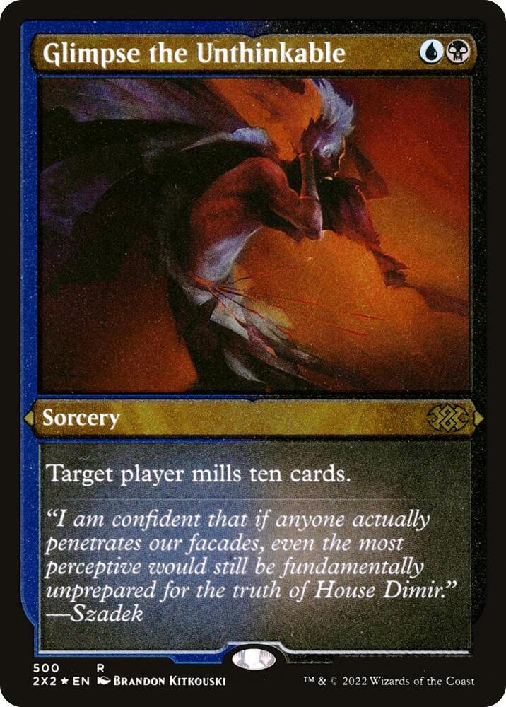 Glimpse the Unthinkable Foil Etched 500 (Double Masters 2022)  - Foil