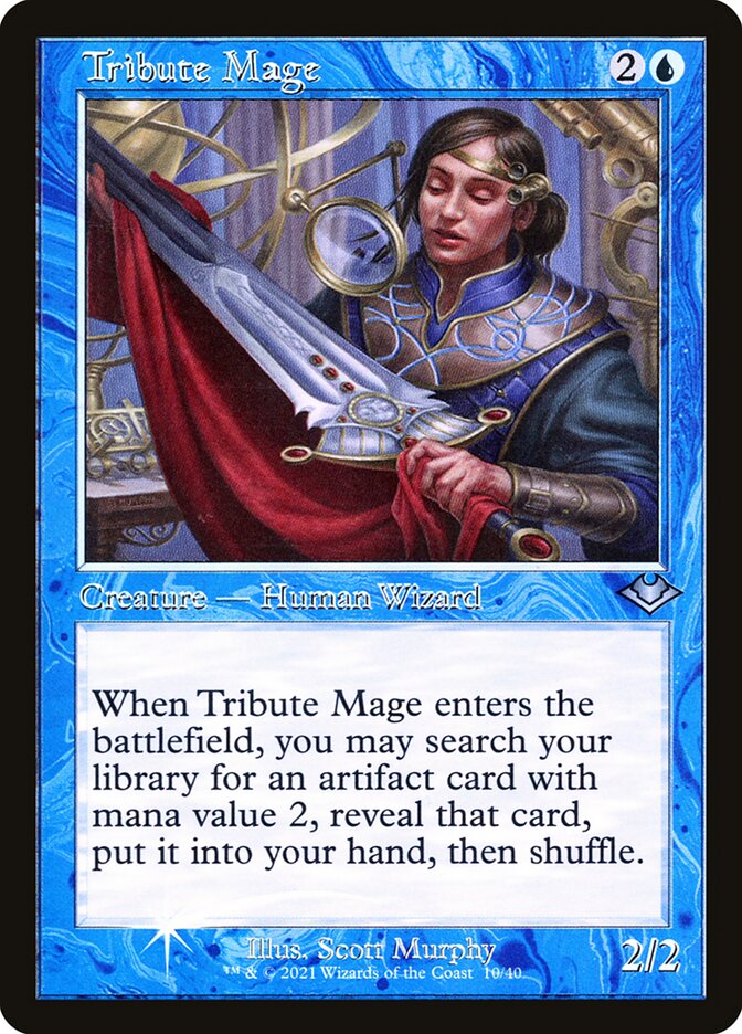 Tribute Mage 10/40 (Modern Horizons)  - Retro Foil