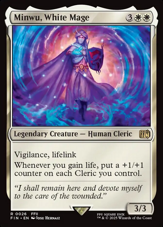 Minwu, White Mage (FINAL FANTASY)  - Foil