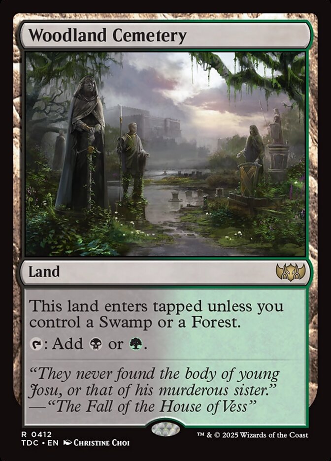 Woodland Cemetery 412 (Commander: Tarkir: Dragonstorm) 
