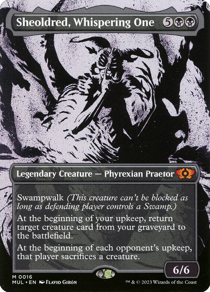 Sheoldred, Whispering One (March of the Machine: Multiverse Legends)  - Foil