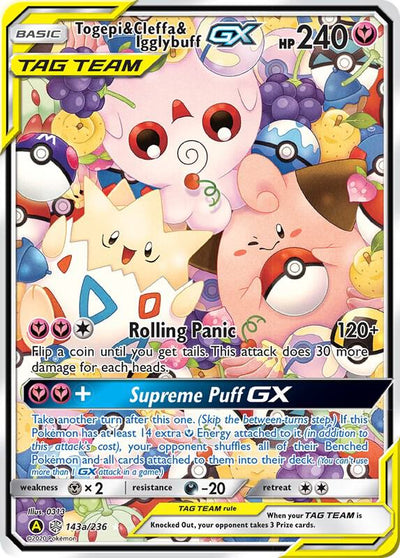 Togepi and Cleffa and Igglybuff GX 143a 236 143a/236 (Alternate Art Promos)  - Holofoil