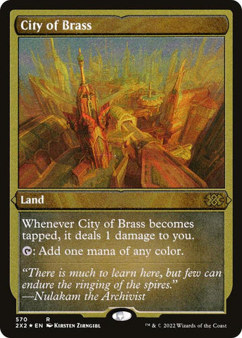 City of Brass Foil Etched (Double Masters 2022)  - Foil