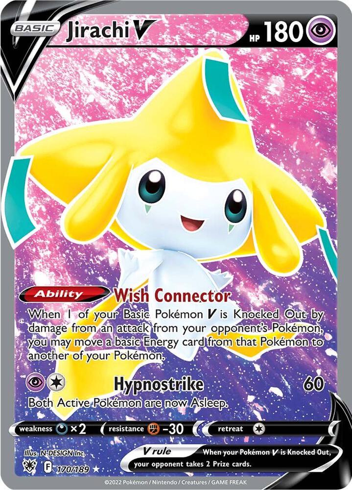 Jirachi V 170/189 (SWSH10: Astral Radiance)  - Holofoil