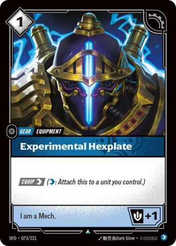 Experimental Hexplate 073/221 (Spiritforged) 