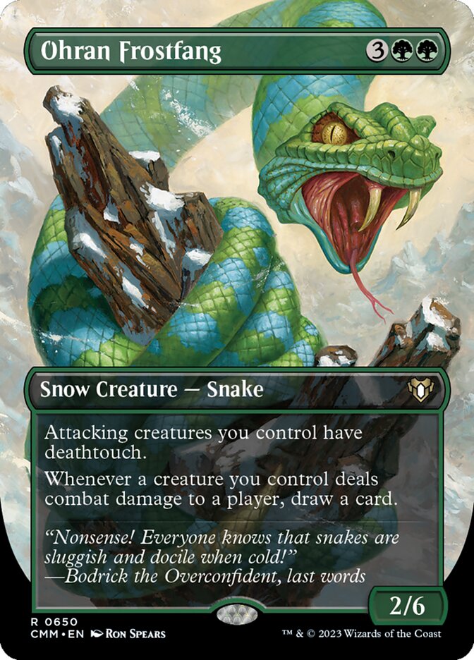 Ohran Frostfang 650/451 (Commander Masters)  - Borderless Foil