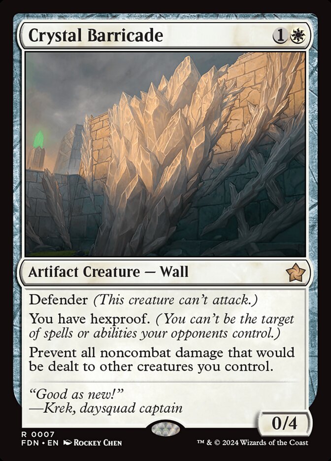 Crystal Barricade (Foundations) 