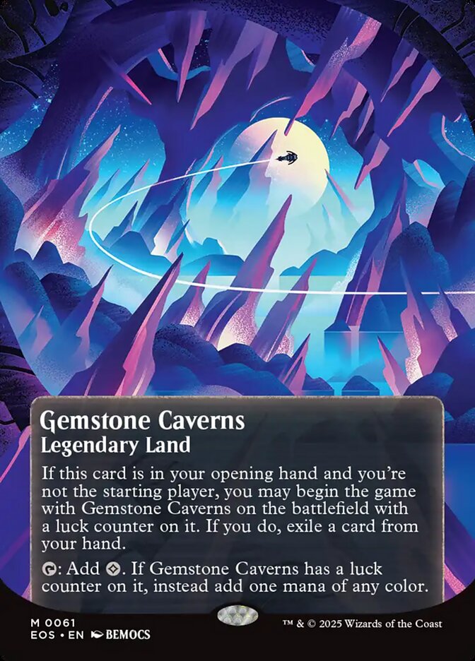 Gemstone Caverns 0061 Borderless 61 (Edge of Eternities: Stellar Sights) 