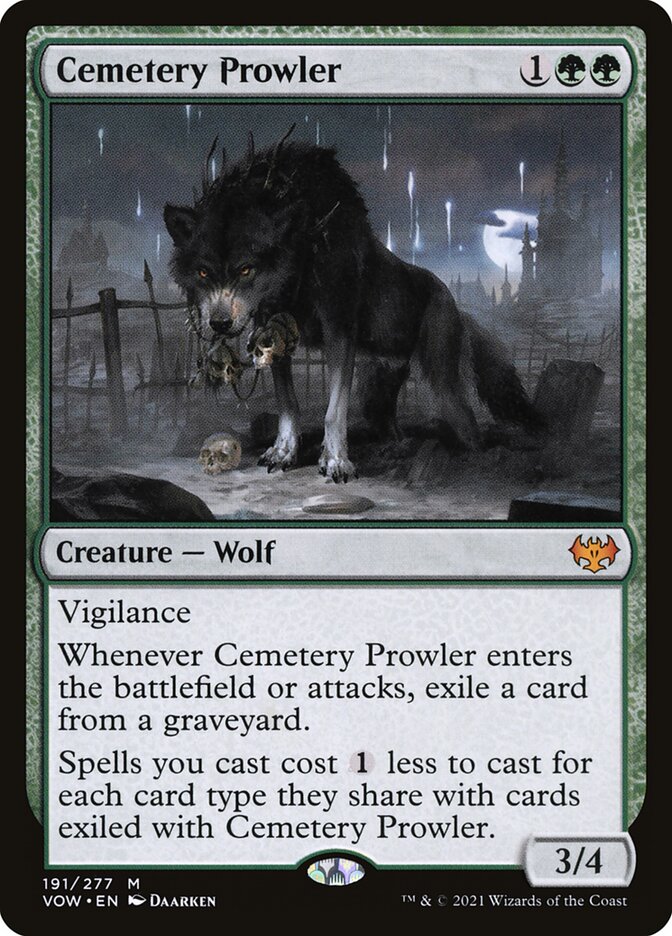 Cemetery Prowler 191 (Innistrad: Crimson Vow) 