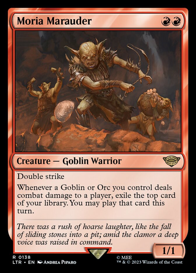 Moria Marauder (Universes Beyond: The Lord of the Rings: Tales of Middle-earth)  - Foil
