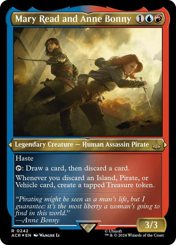 Mary Read and Anne Bonny Foil Etched (Universes Beyond: Assassin's Creed)  - Foil