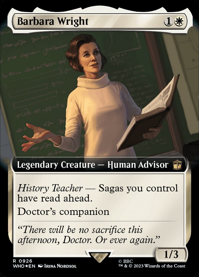 Barbara Wright (Universes Beyond: Doctor Who)  - Foil