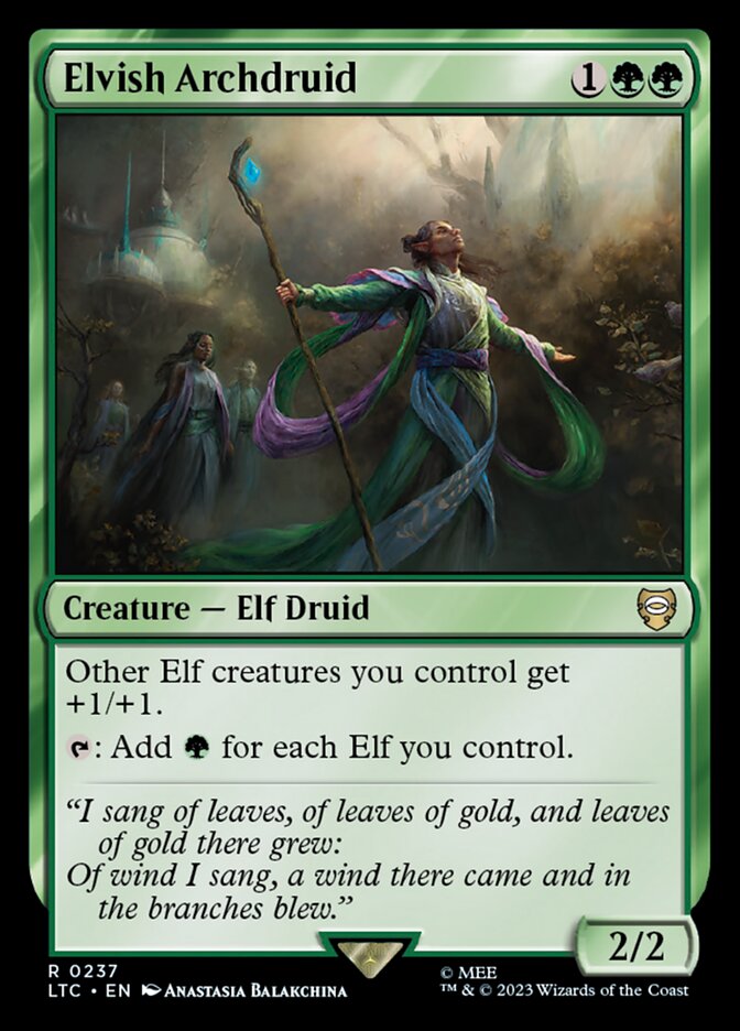 Elvish Archdruid 237 (Commander: The Lord of the Rings: Tales of Middle-earth) 