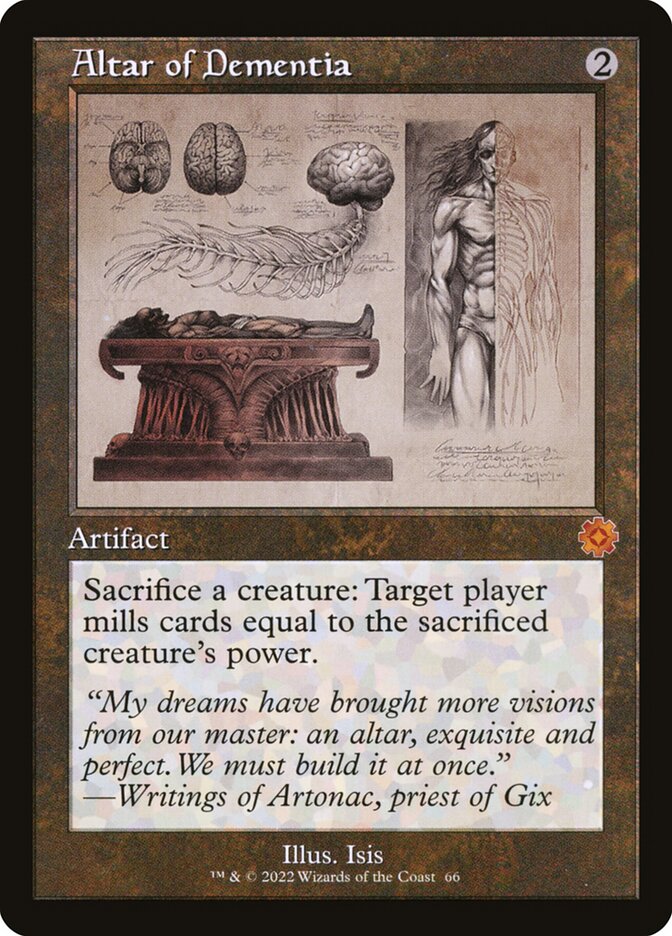 Altar of Dementia 66/63 (The Brothers' War: Retro Frame Artifacts)  - Foil