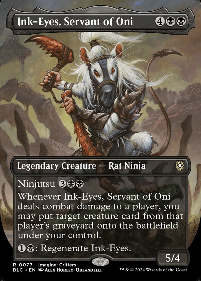 Ink-Eyes, Servant of Oni 77 (Commander: Bloomburrow)  - Borderless