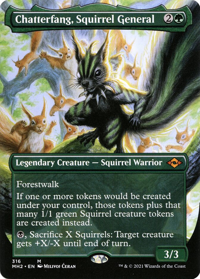 Chatterfang, Squirrel General (Modern Horizons 2)  - Foil