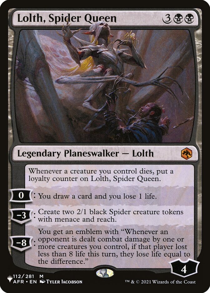 Lolth Spider Queen 112/281 (The List Reprints) 