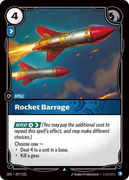 Rocket Barrage 077/221 (Spiritforged) 