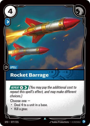 Rocket Barrage 077/221 (Spiritforged) 
