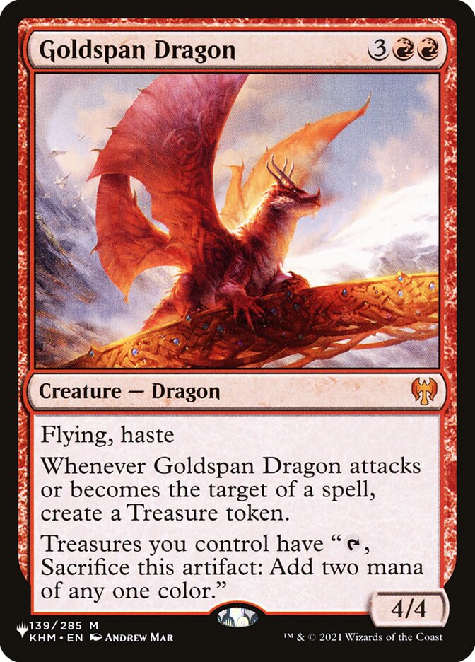Goldspan Dragon (The List Reprints) 