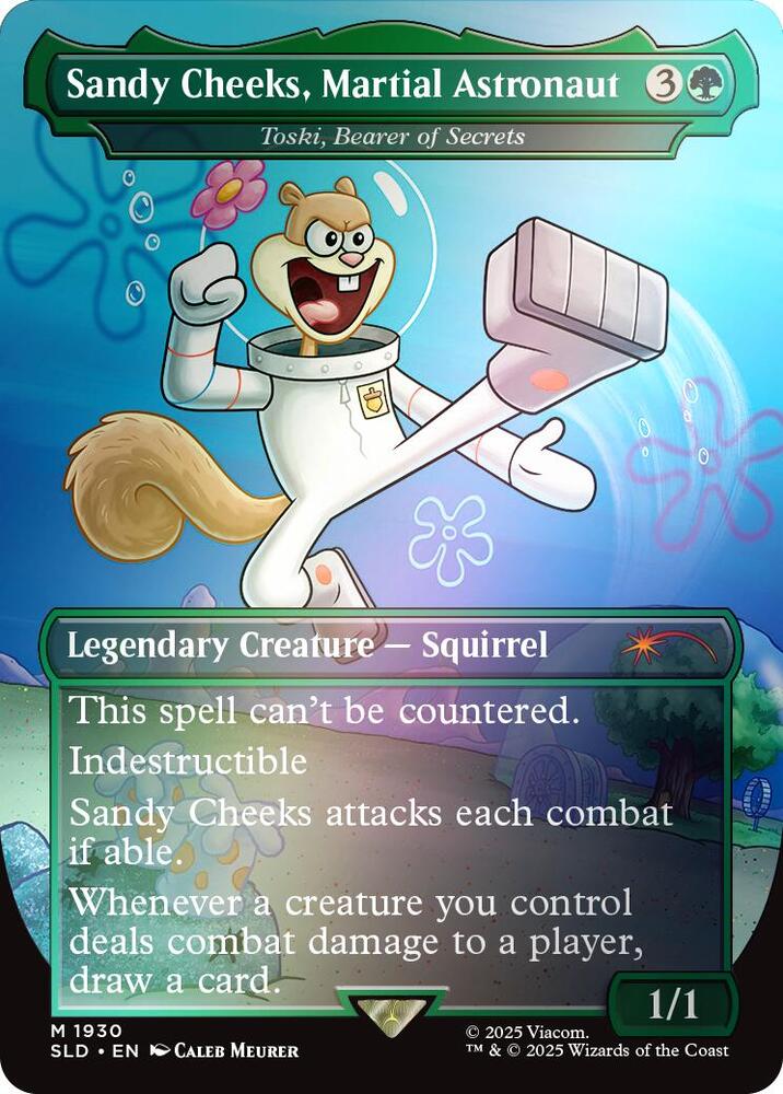 Sandy Cheeks Martial Astronaut Toski Bearer of Secrets Rainbow Foil (Secret Lair Drop Series)  - Foil