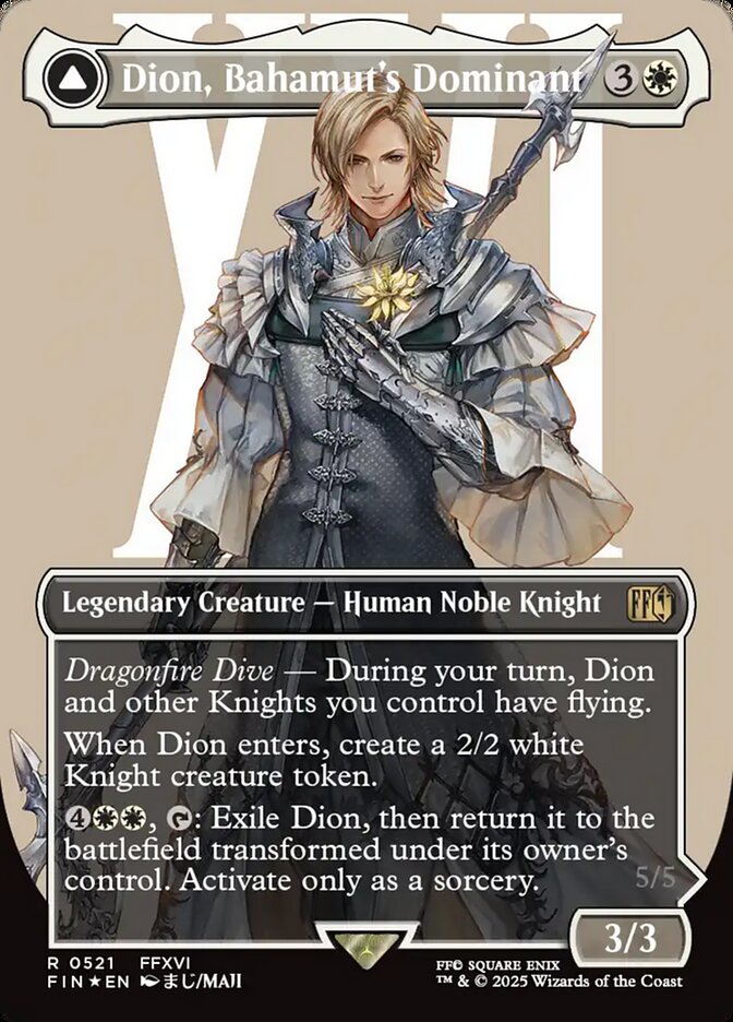 Dion, Bahamut's Dominant // Bahamut, Warden of Light (FINAL FANTASY)  - Foil