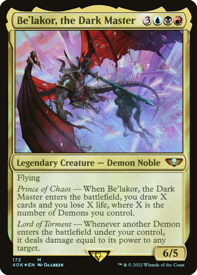 Be'lakor, the Dark Master (Universes Beyond: Warhammer 40,000)  - Foil