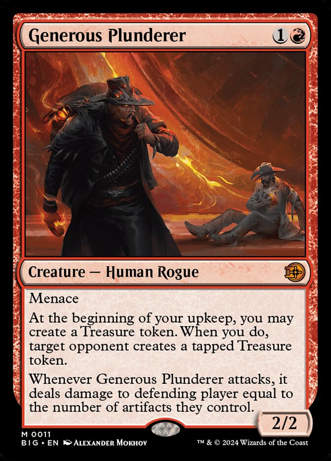 Generous Plunderer (Outlaws of Thunder Junction: The Big Score)  - Foil