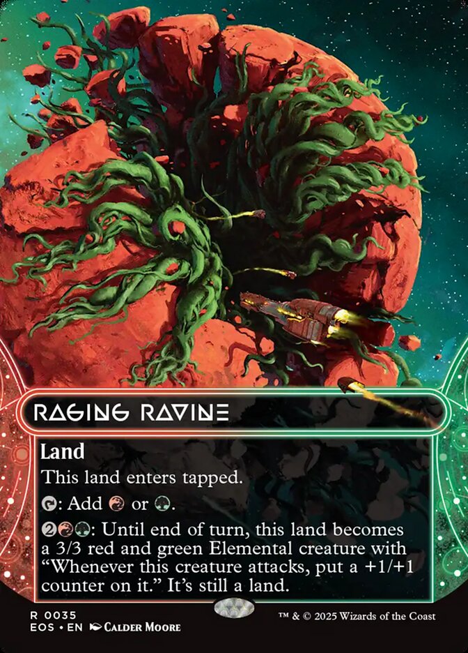 Raging Ravine 35 (Edge of Eternities: Stellar Sights)  - Borderless Foil