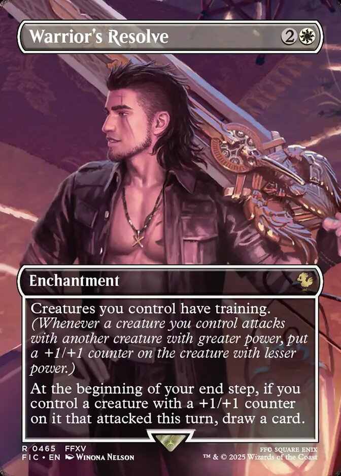 Warrior's Resolve 465 (Commander: FINAL FANTASY)  - Foil