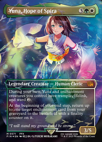 Yuna, Hope of Spira  571 (FINAL FANTASY)  - Borderless Chocobo Track Foil