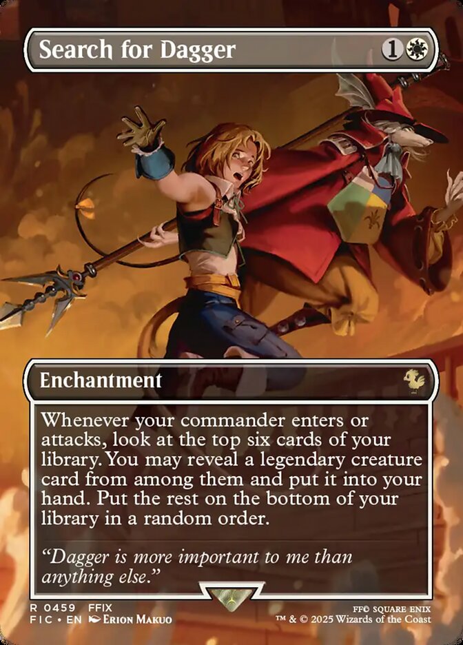 Search for Dagger 459/100 (Commander: FINAL FANTASY)  - Borderless Foil