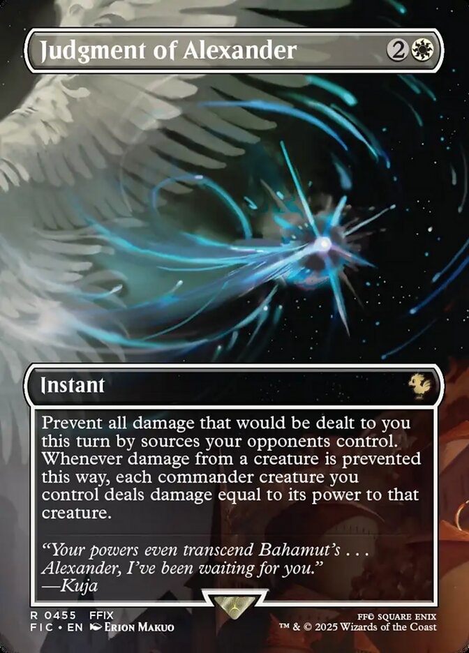 Judgment of Alexander 455/100 (Commander: FINAL FANTASY)  - Borderless Foil