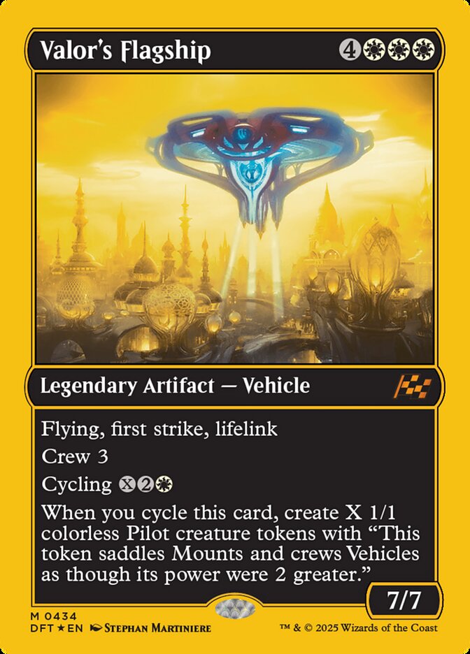 Valor's Flagship (Aetherdrift)  - Foil